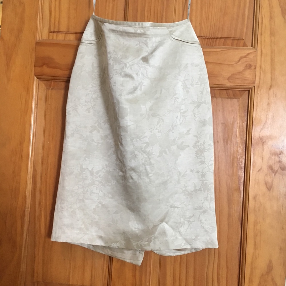 High Waisted Satin Skirt